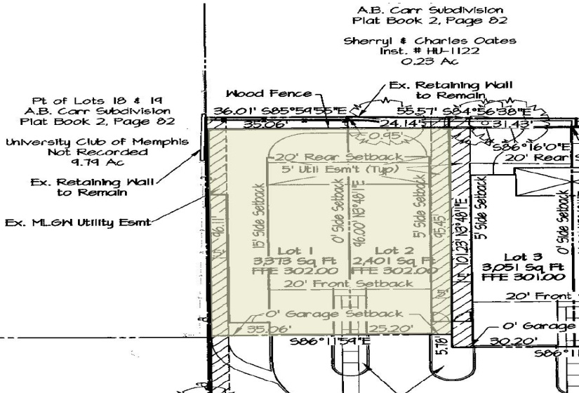 Plat of the Lots