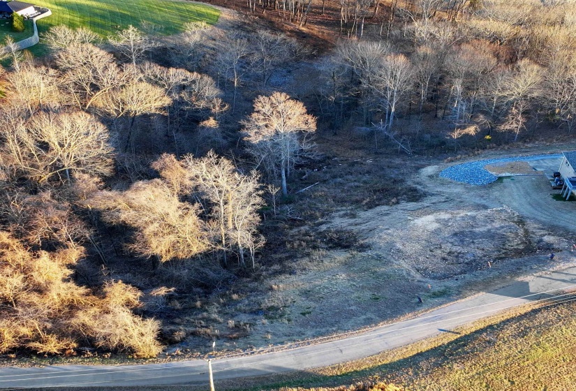 Birds eye view of property