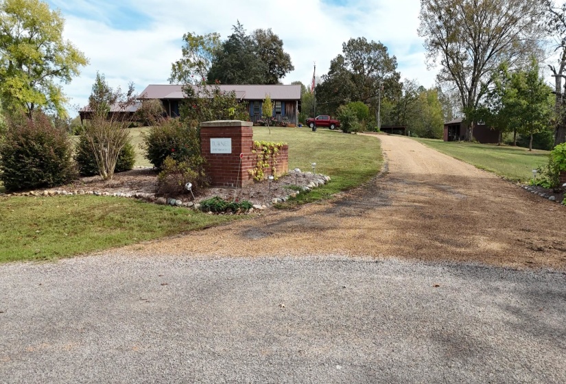 View of asphalt driveway