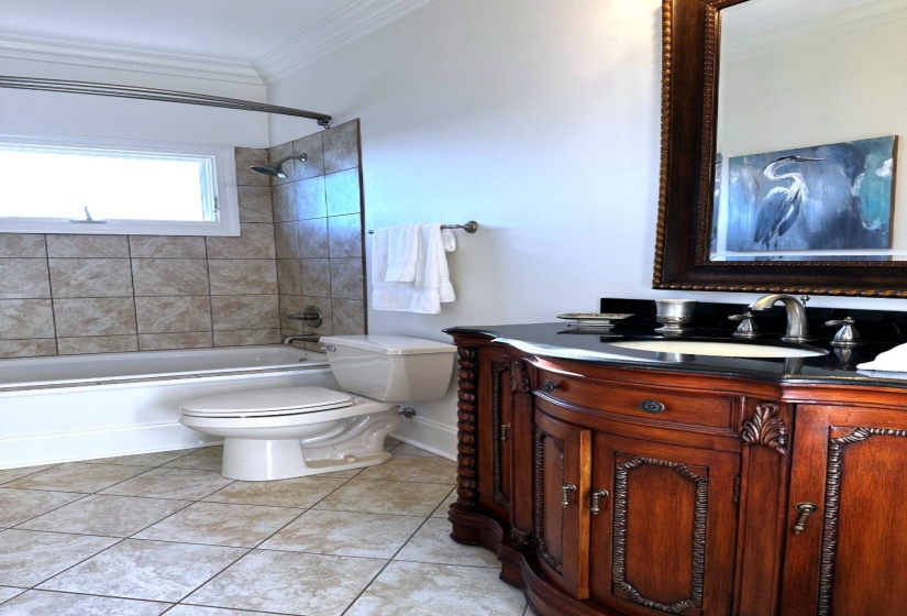 with tub/shower combination...