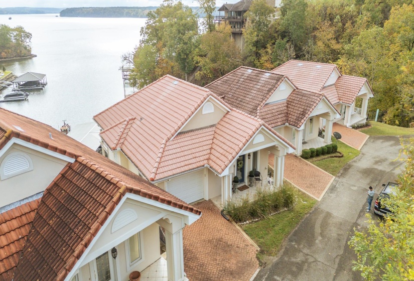 View of subject property with a nearby body of water