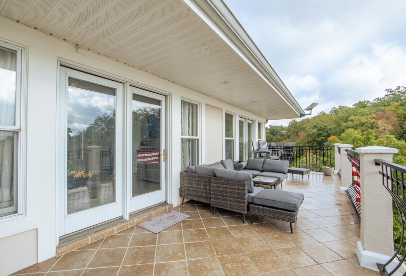 Balcony with an outdoor living space