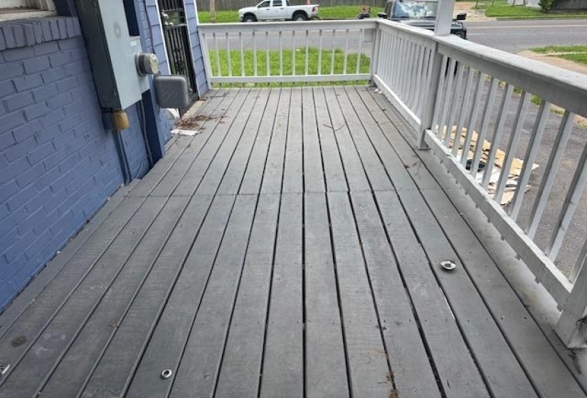 View of deck