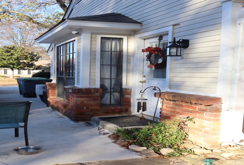 View of exterior entry