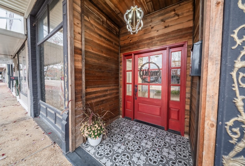 Entrance to property