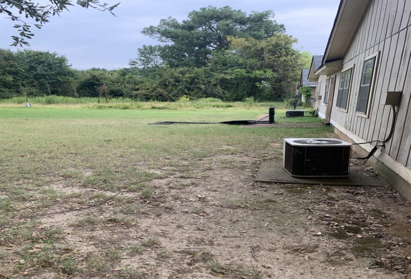 View of grassy yard
