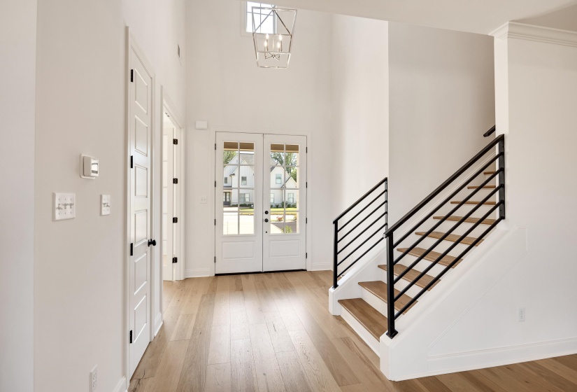 View of foyer looking from the Den