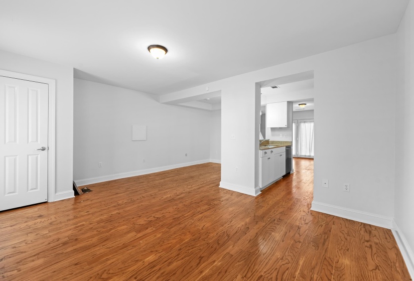 A perfect blend of comfort and style. This is a view of the great room unfurnished.