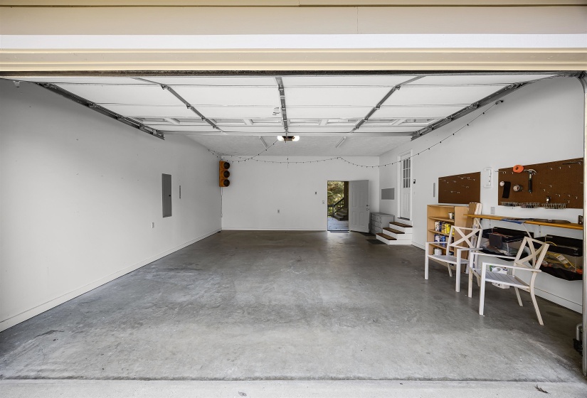 Garage with electric panel