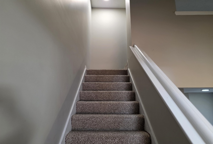 Stairs with recessed lighting