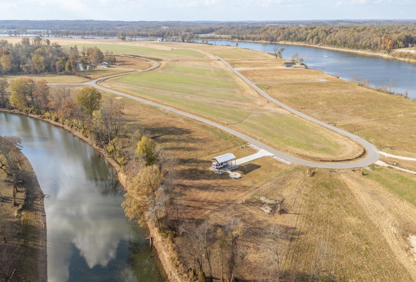 Water view of Horse Creek and the Tennessee River.