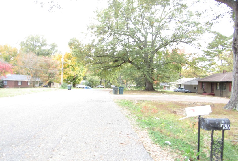 View of asphalt road