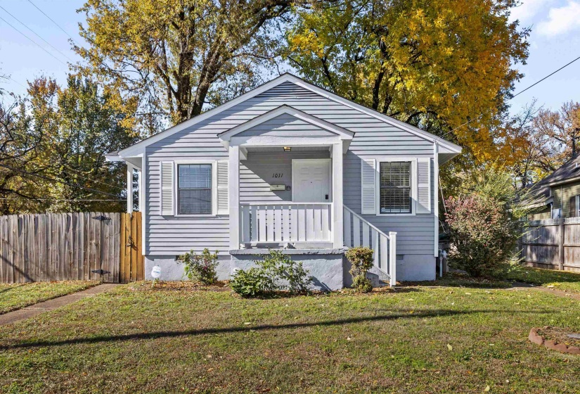 View of front facade with covered porch