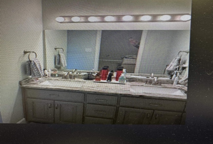 Full bathroom with double vanity