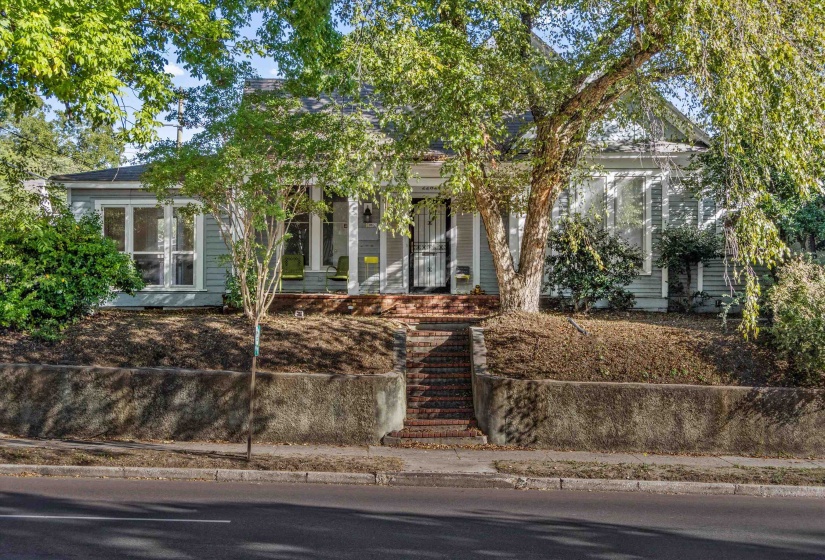 View of front of house featuring covered porch