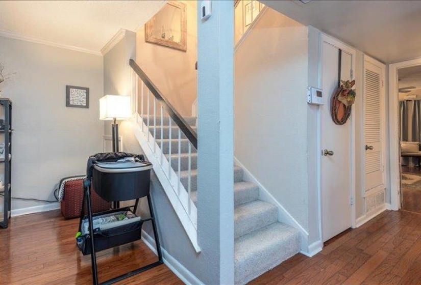Moving in is always nicer if one can stop along the stairs.  :)