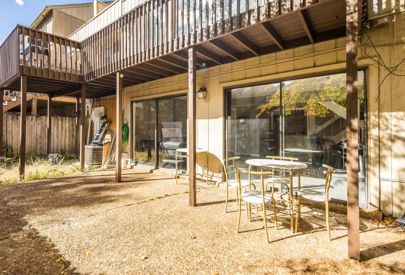 View of patio with a deck