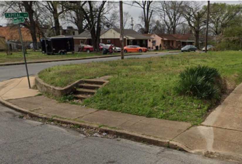 View of yard featuring a residential view