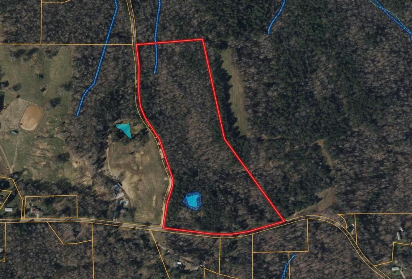 Aerial view of property's location