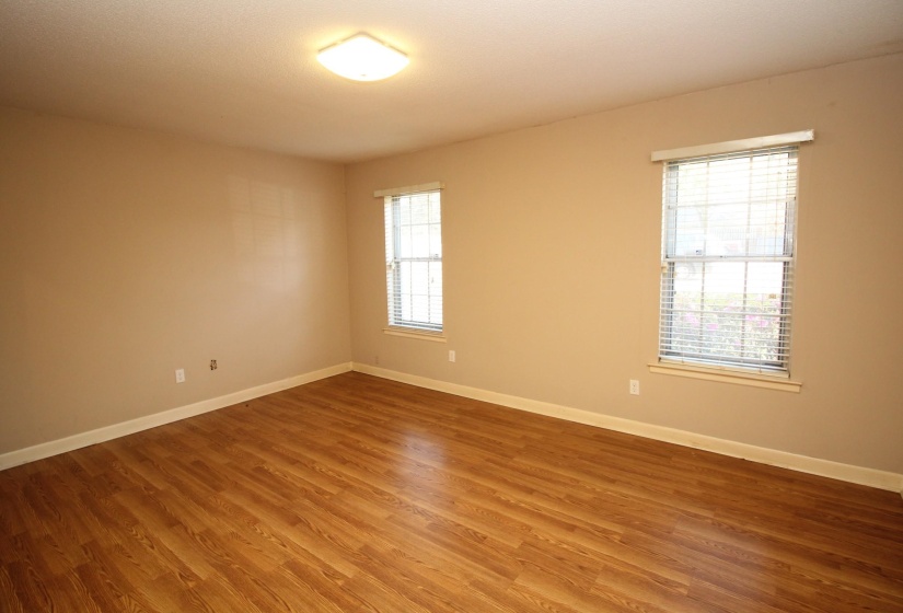 Empty room with wood finished floors