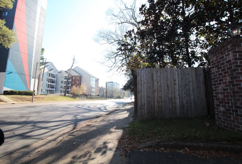 View of street featuring sidewalks and curbs