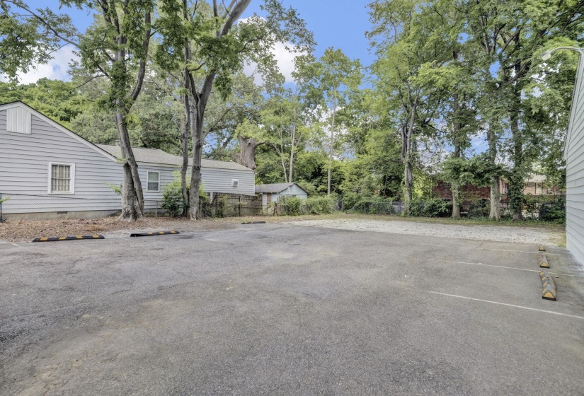 View of patio featuring view of scattered trees