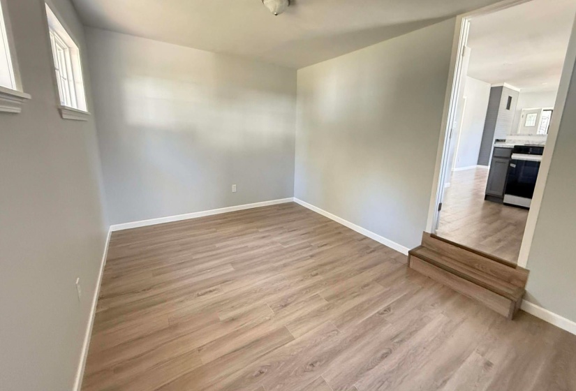 Spare room with light wood-style floors