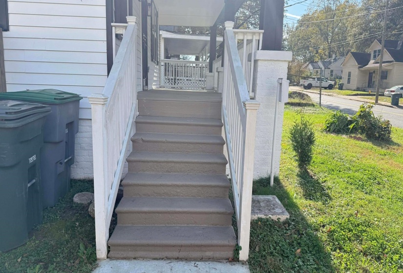 View of stairway