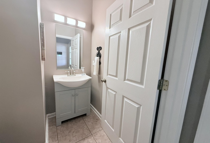 Half bath off kitchen