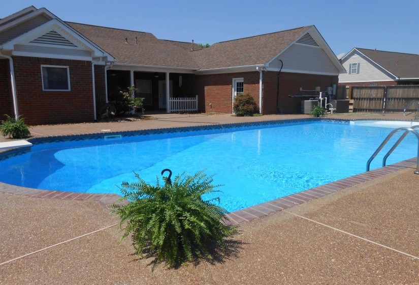 View of pool with patio surround