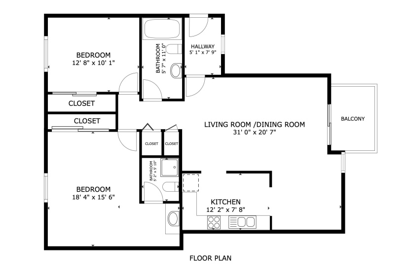 View of floor plan / room layout