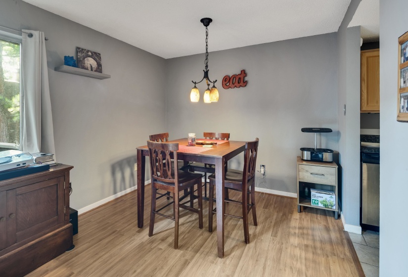 Dining room featuring light wood-style floors