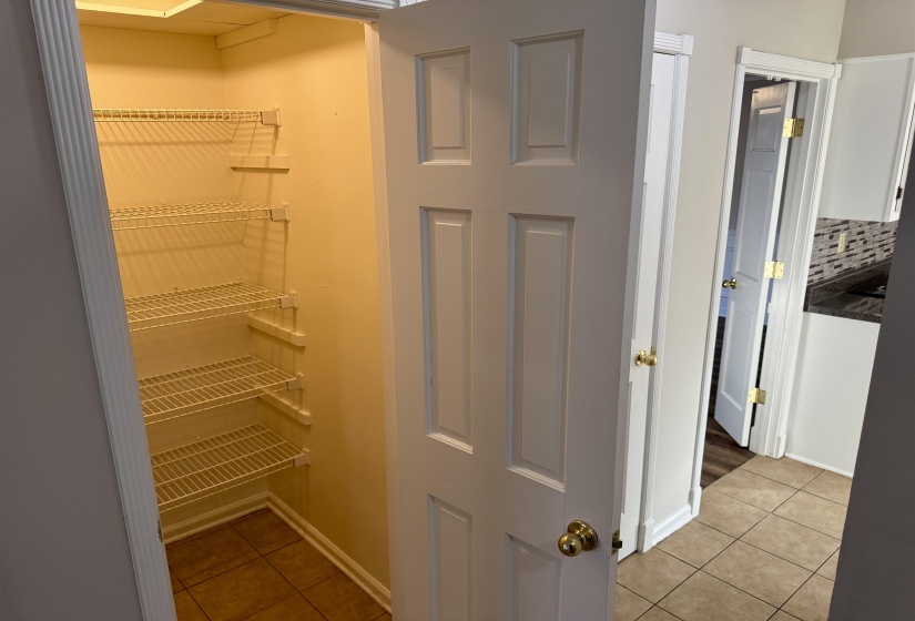 View of storage area