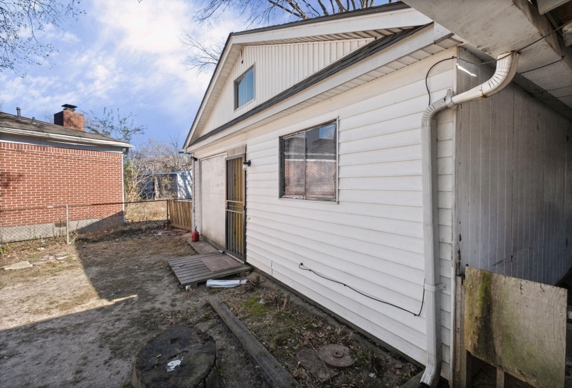 Rear view of property