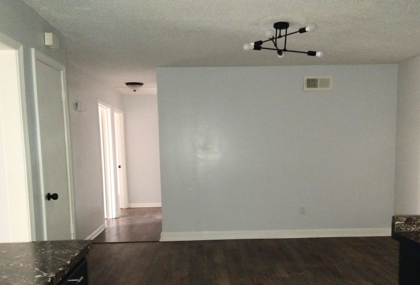 Unfurnished dining area