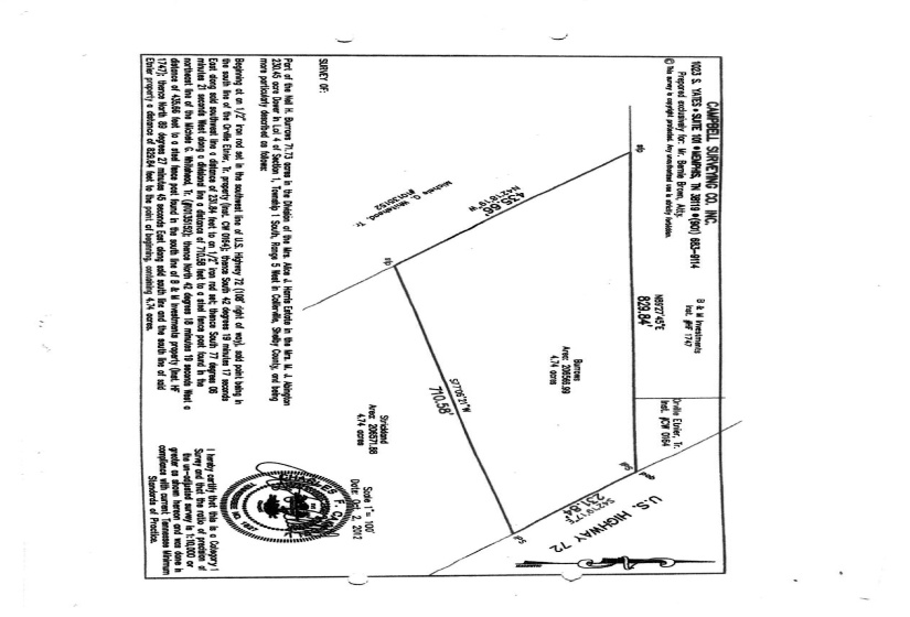 Survey map / technical document