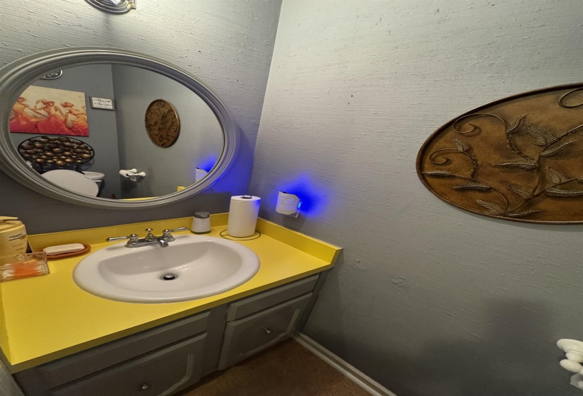 Bathroom featuring vanity