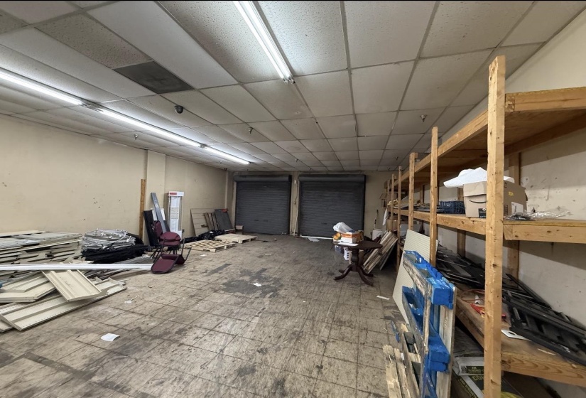 Below grade area featuring a drop ceiling