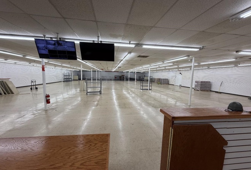 Misc room with a paneled ceiling