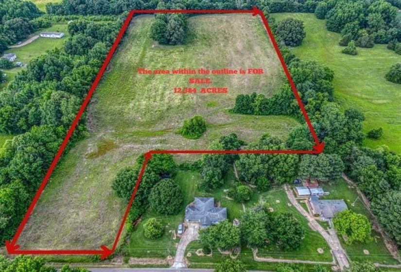 View of property location with property boundaries highlighted
