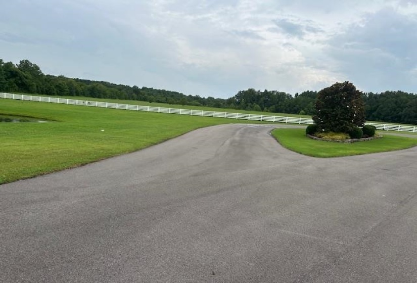 View of road with a rural view