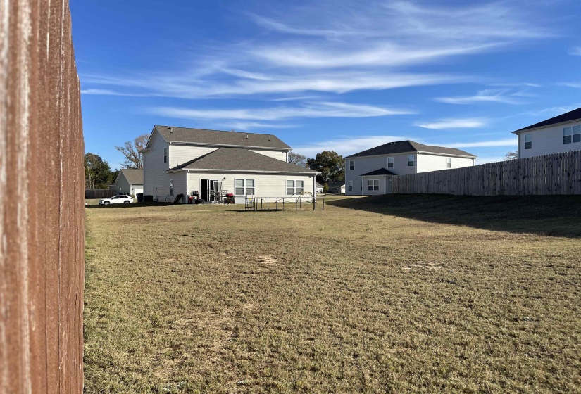 Back of property