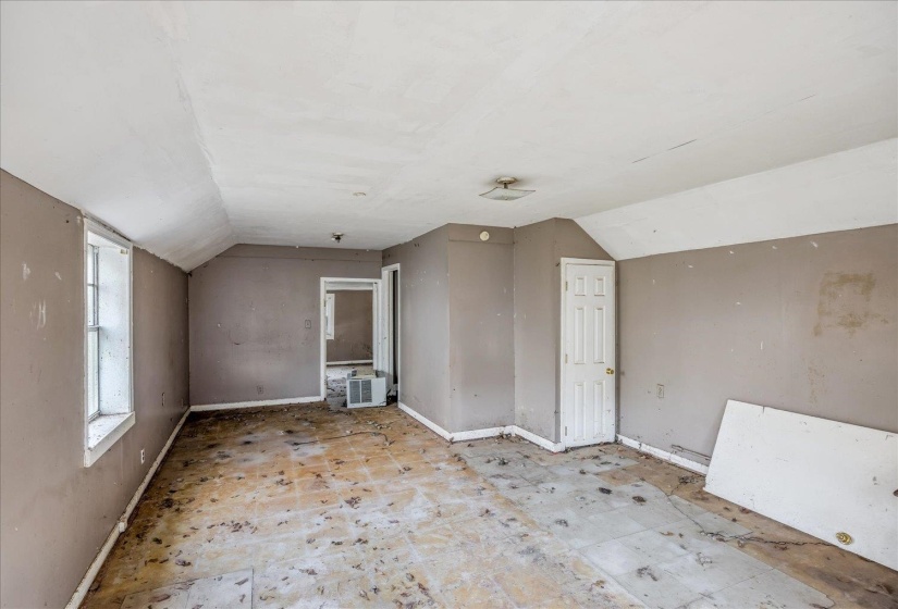 Additional living space with lofted ceiling