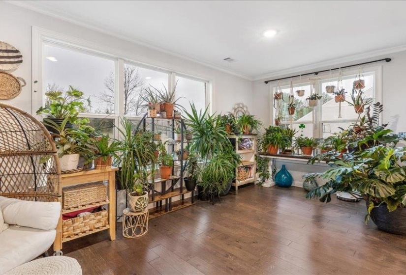 View of sunroom offering additional living space.