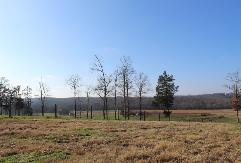 View of yard featuring a view of countryside