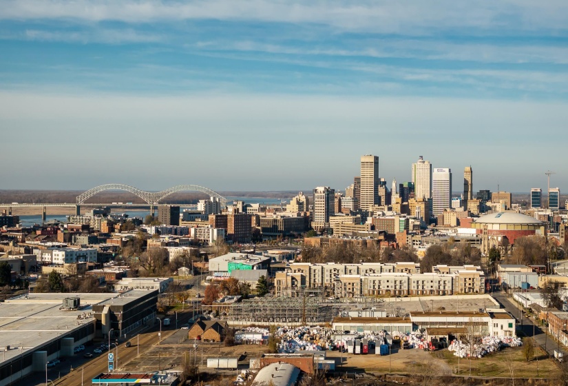 View of city skyline