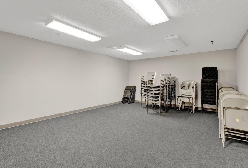 Interior space with carpet