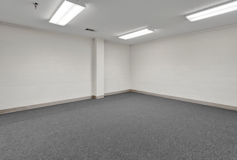 Spare room with a textured ceiling