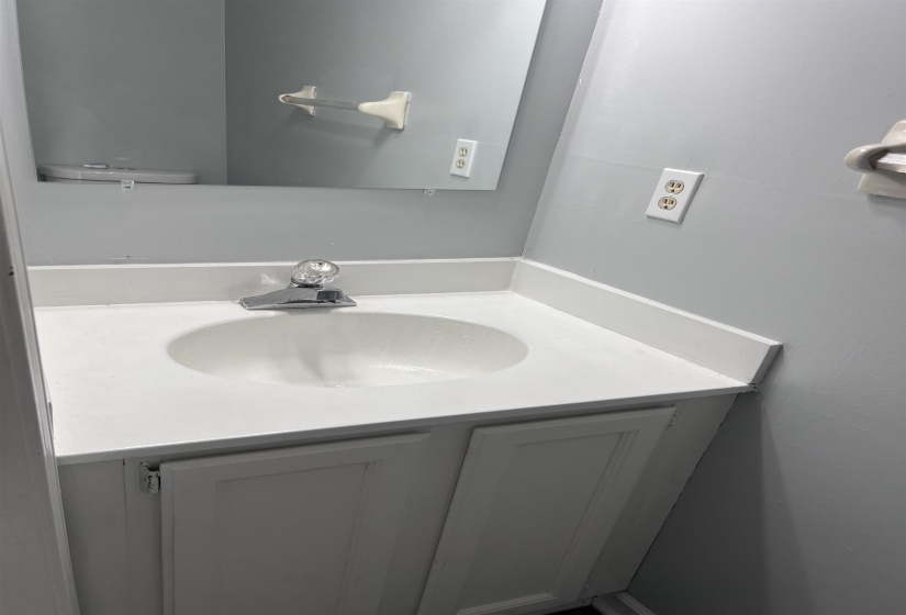 Bathroom featuring vanity