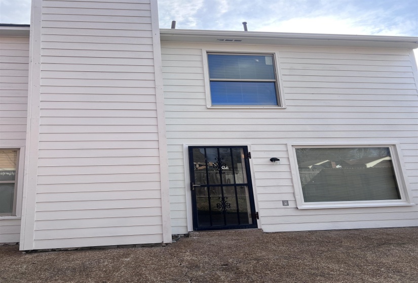 Rear view of house